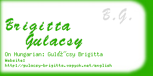 brigitta gulacsy business card